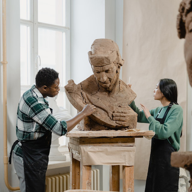 sculpture in clay