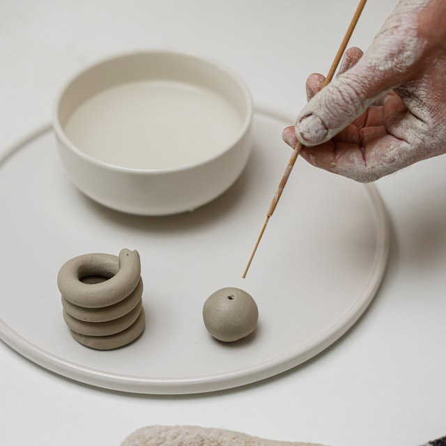 Forms in clay